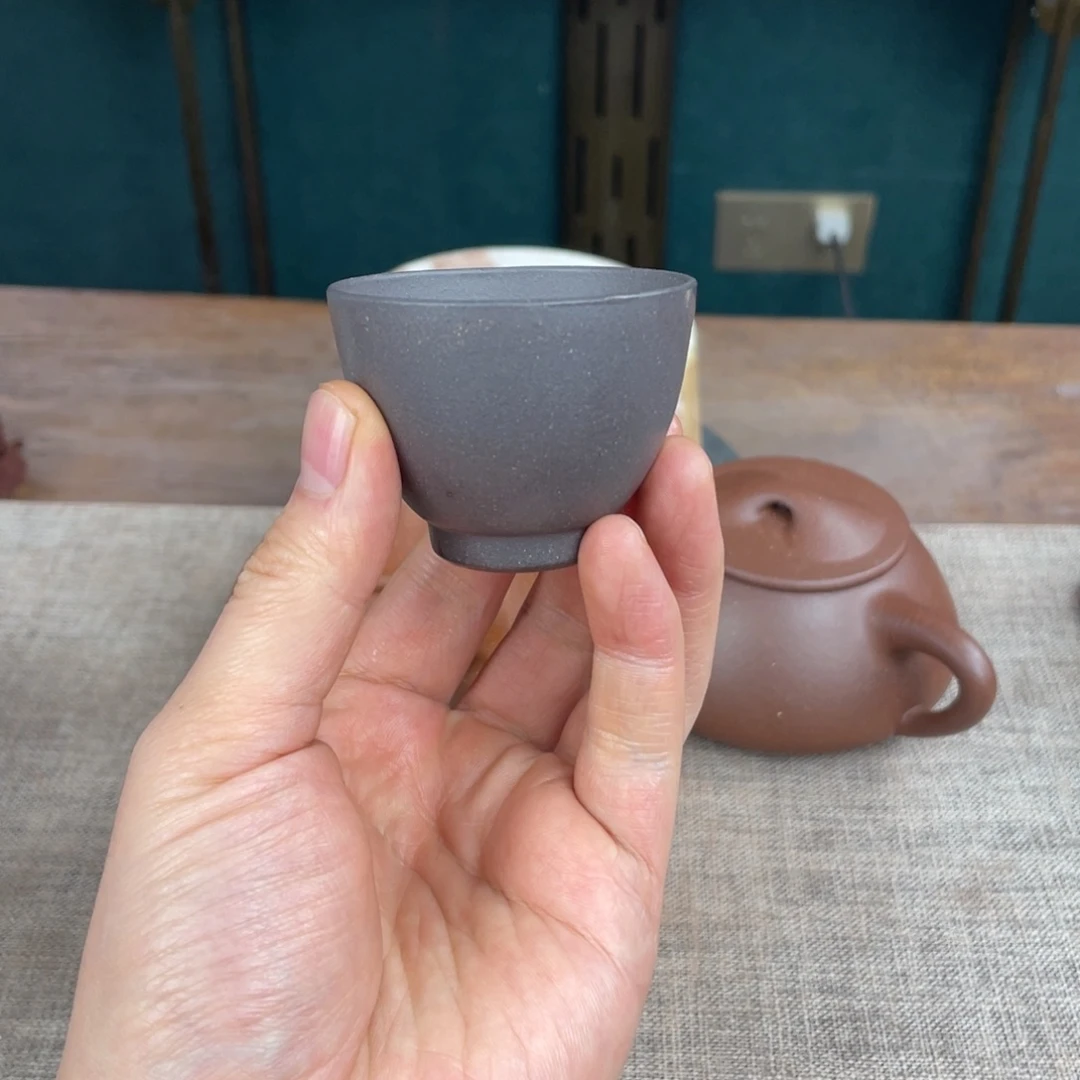 紫泥茶杯宜兴紫砂工艺