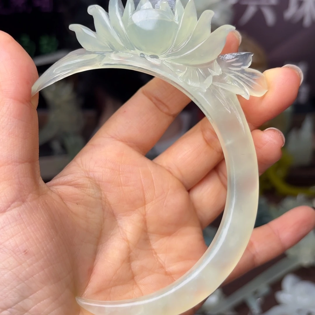 蛇纹石玉合金发饰