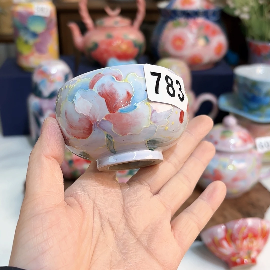 景德镇手绘高温釉下彩陶瓷茶具