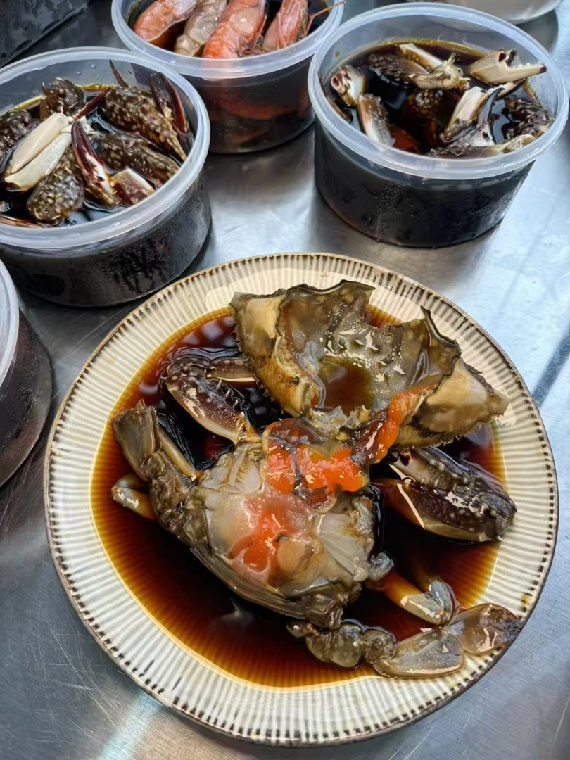 小斧头鱼生腌蟹韩式酱蟹