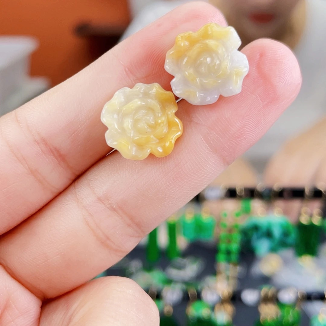未镶嵌翡翠耳饰饰品