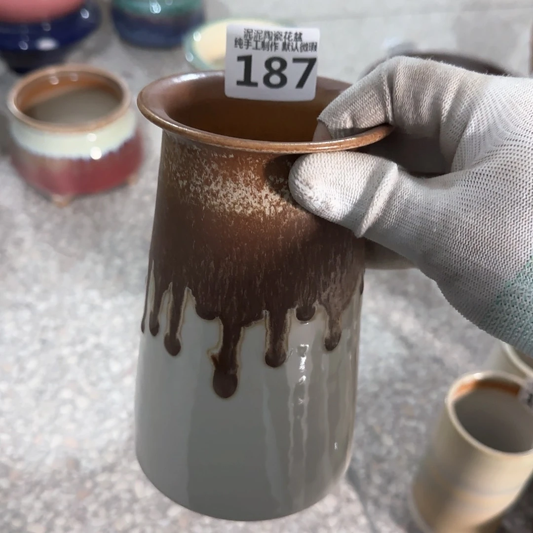 瓷片默认次品景德镇手工花盆