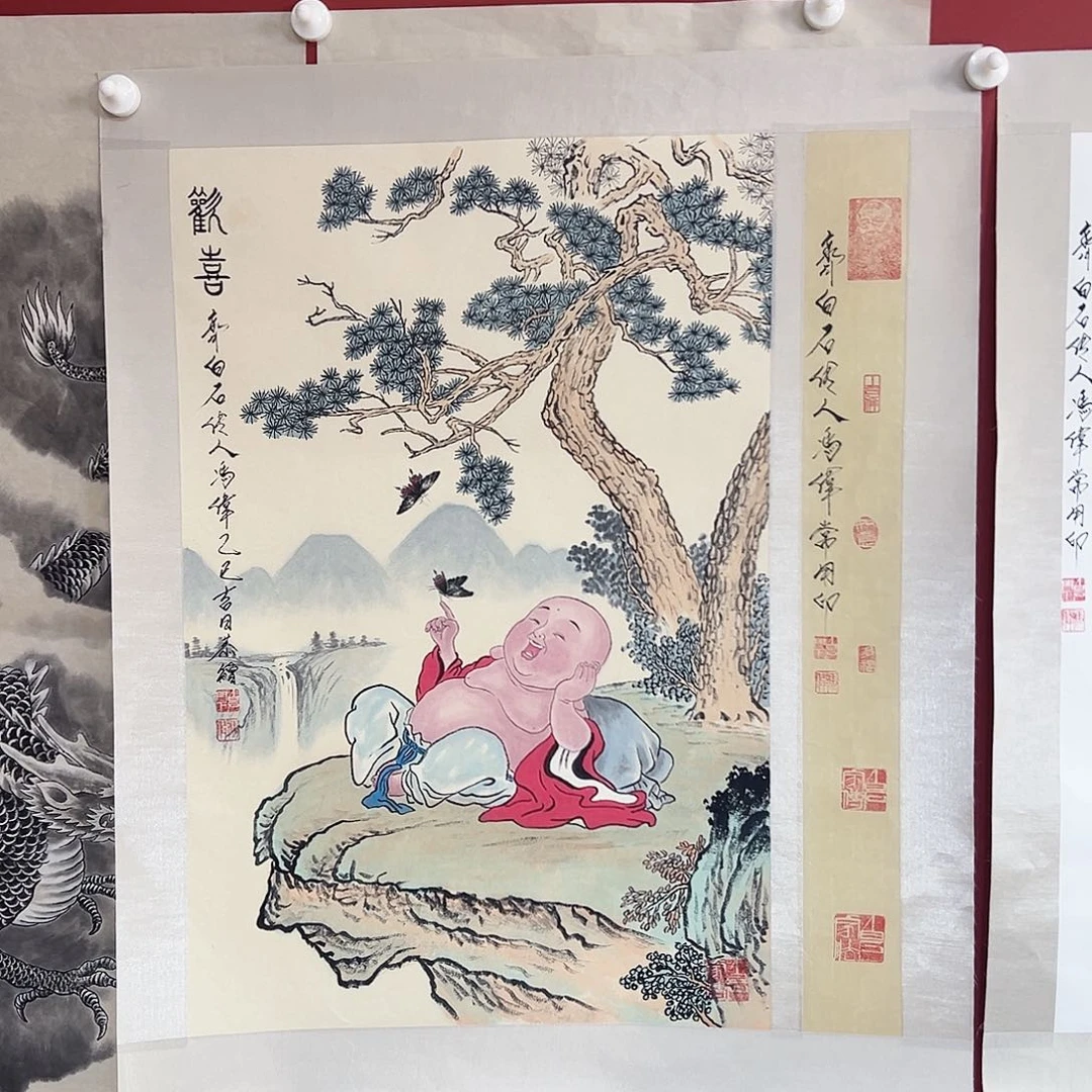 国画冯伟老师亲笔手绘国画作品慧