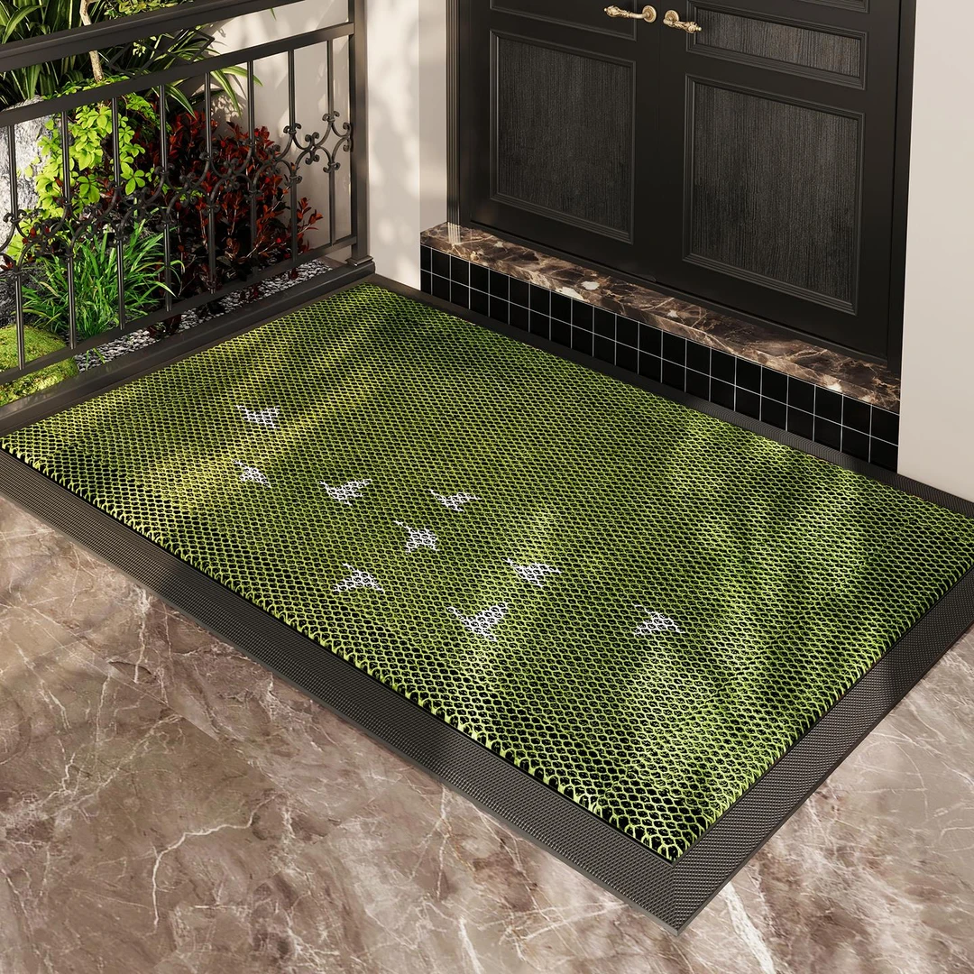 入户门地垫别墅大门口高端进门防滑脚垫耐脏除尘高弹地毯家用门垫