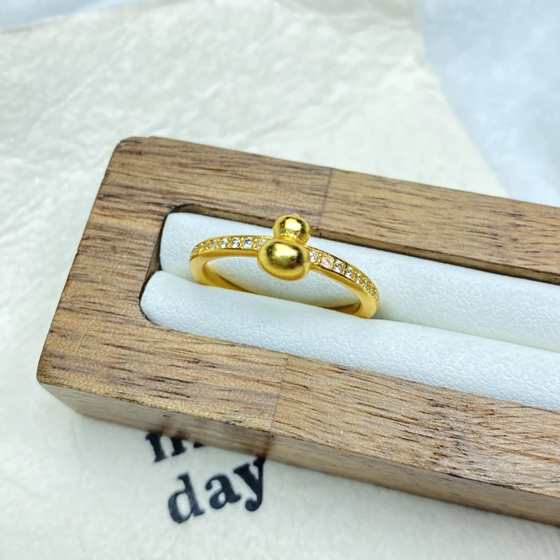 K0249黄色葫芦闭口戒指多样性发货47438