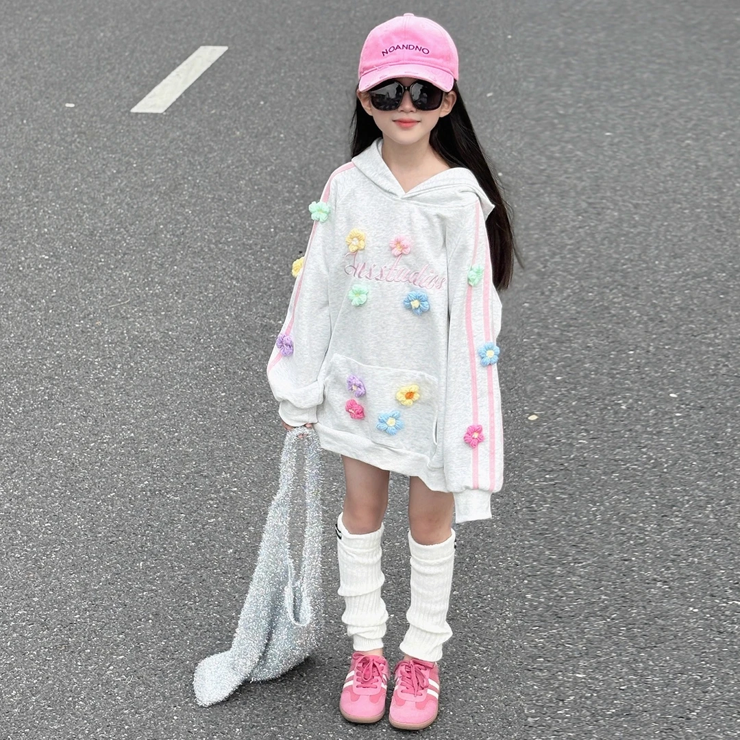 女童洋气卫衣秋季2025新款儿童韩系穿搭长袖上衣女孩大童秋季衣服