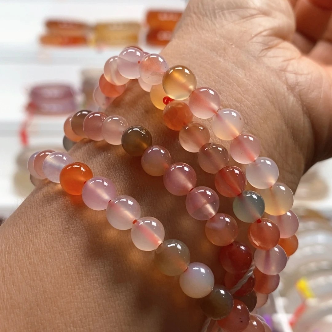 未镶嵌手链玛瑙/玉髓天然花纹