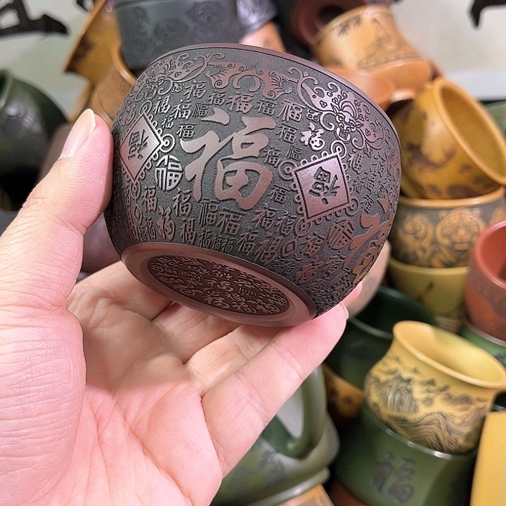 茶杯紫砂全手工紫砂主人杯