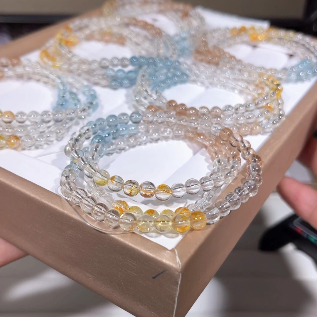 水晶手链未镶嵌彩托帕025