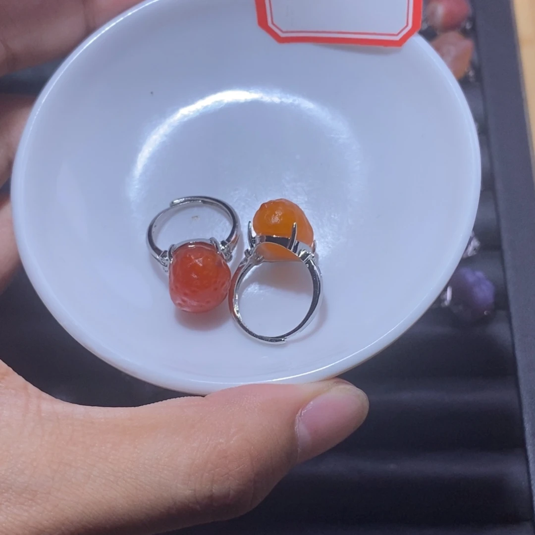 焦***啡玛瑙/玉髓合金手链