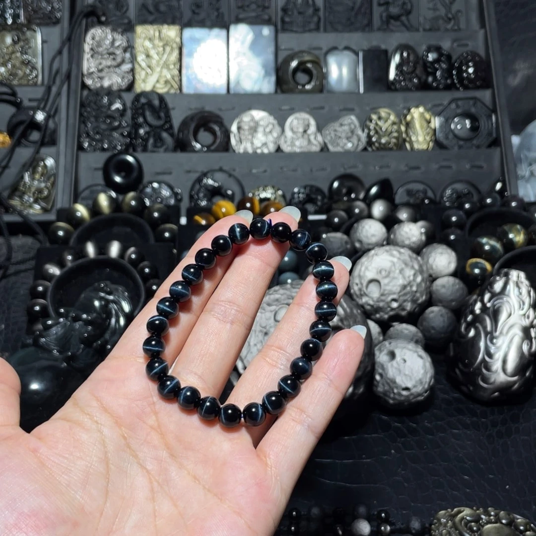 甜***柚黑曜岩未镶嵌珠宝奇石