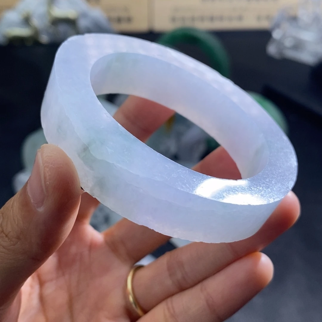 未镶嵌翡翠定制翡翠高货纹裂漏51-54贵妃