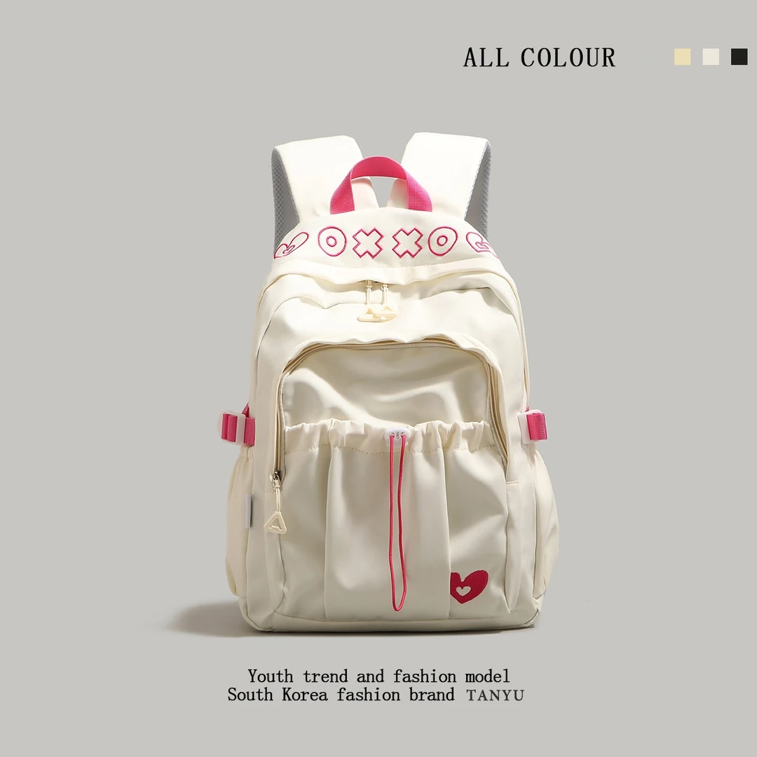 探屿大容量轻便双肩包女新款初高中学生书包短途旅行背包电脑包