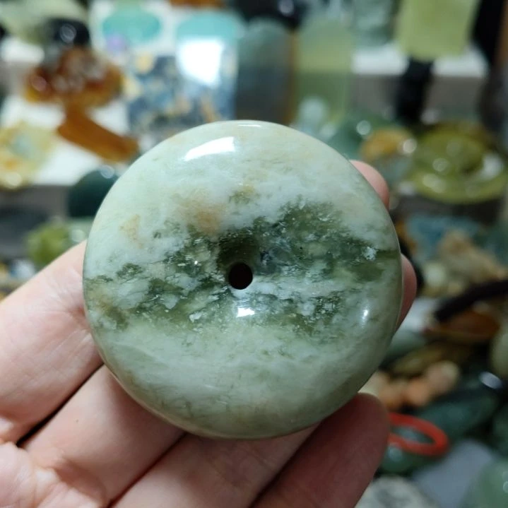 和田玉未镶嵌珠宝奇石平安扣