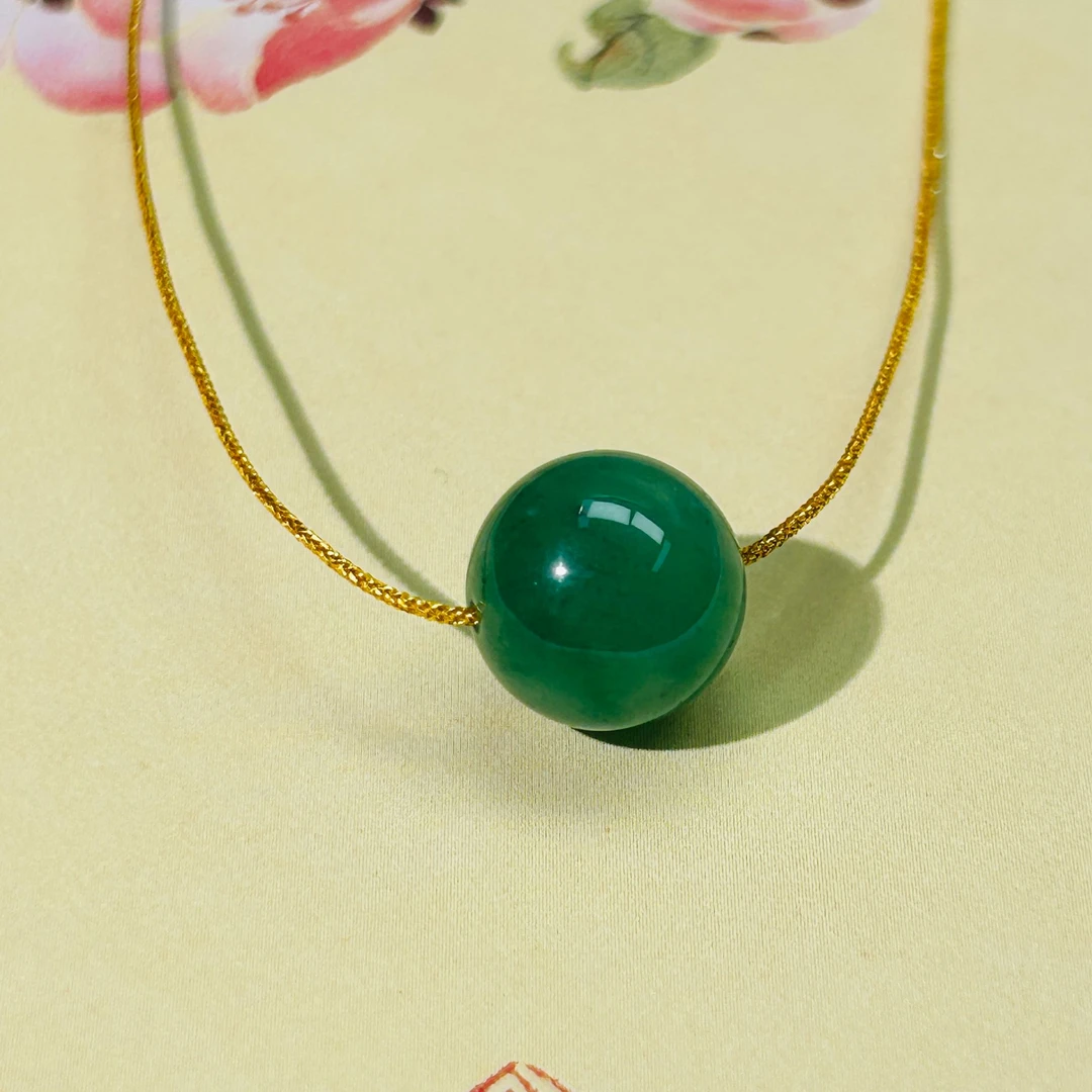 纯天然A货非洲翠独龙玉辣阳绿转运珠源头工厂多样性发一