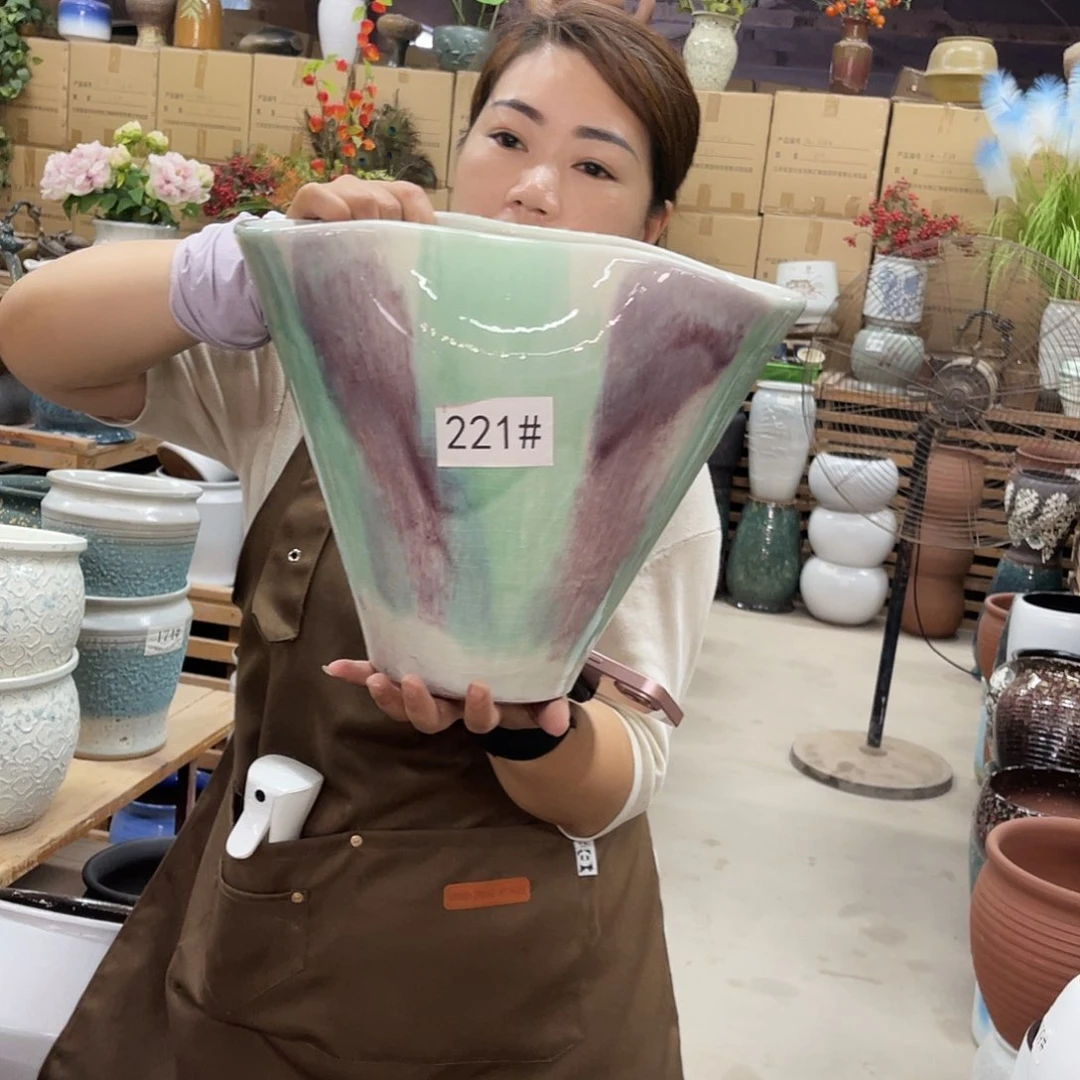 紫砂花盆高度26长33宽15