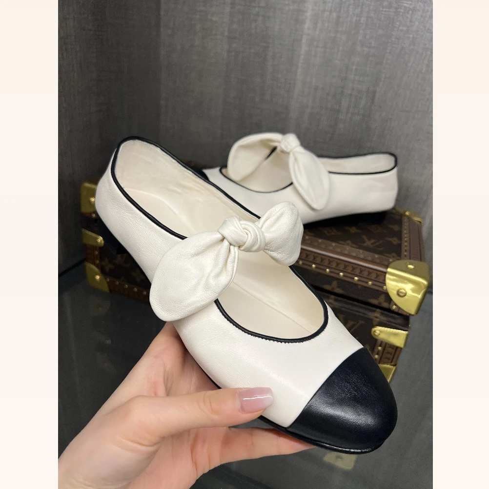 【大静静】蝴蝶结玛丽珍小香风春款百搭小单鞋