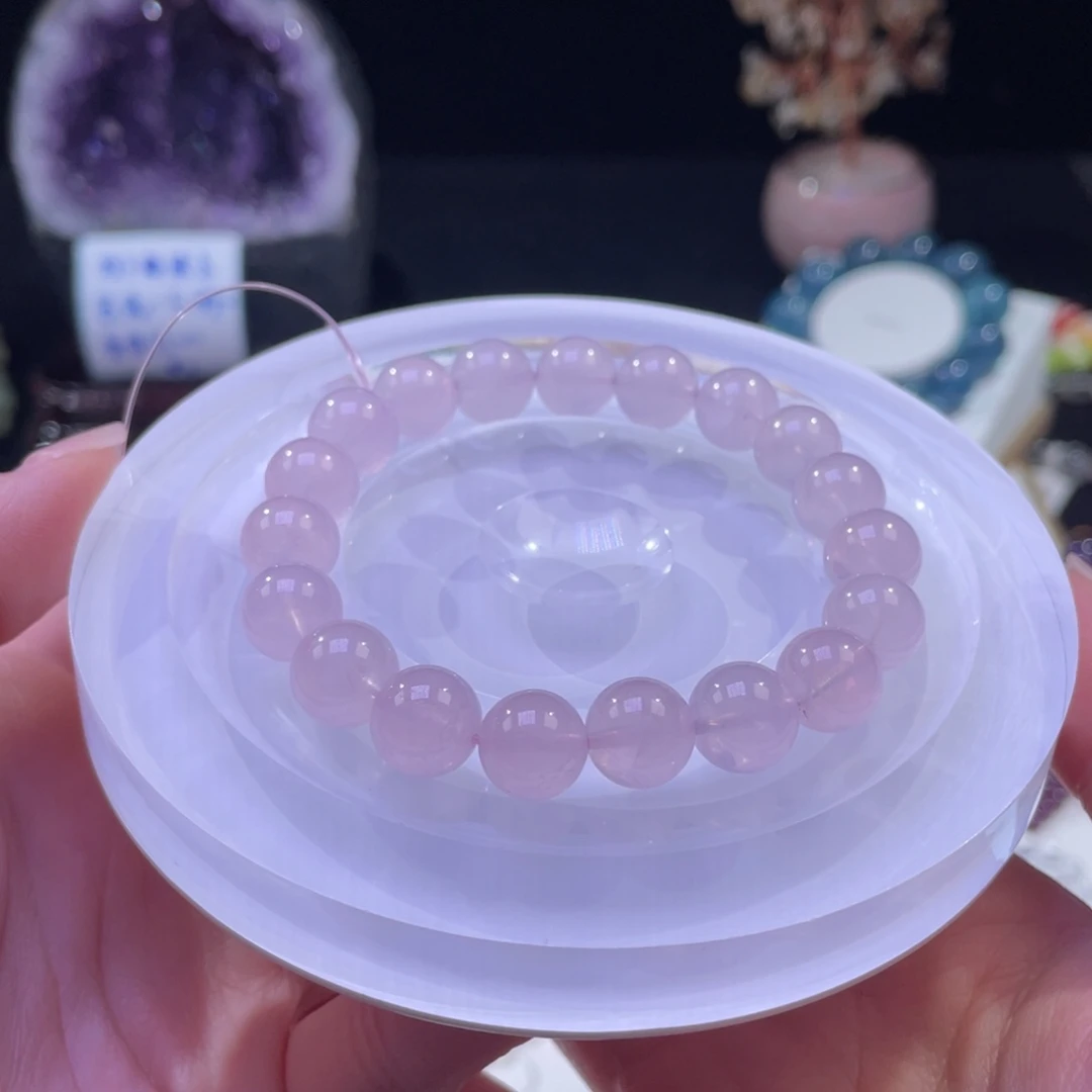 未镶嵌手链水晶蜜桃马粉水晶10+