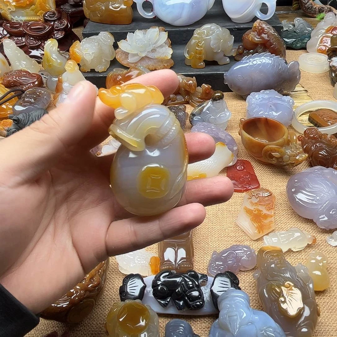 玛瑙/玉髓玛瑙未镶嵌拾*