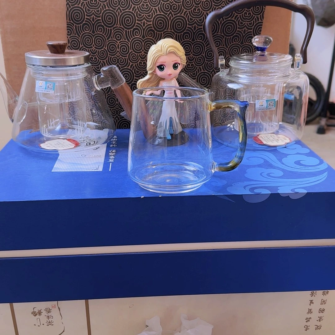 【闪购商品】高硼硅玻璃茶水分离幸**花特价瑕疵S029