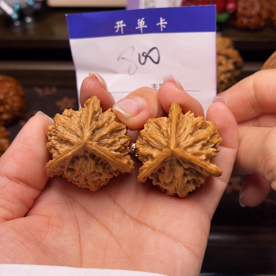 桃核吊坠盘山三棱38