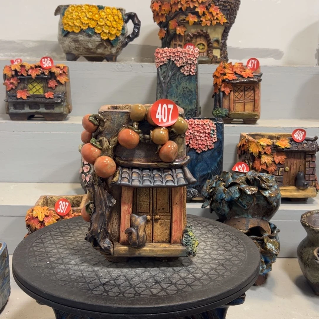 407 号陶然花器手工花盆