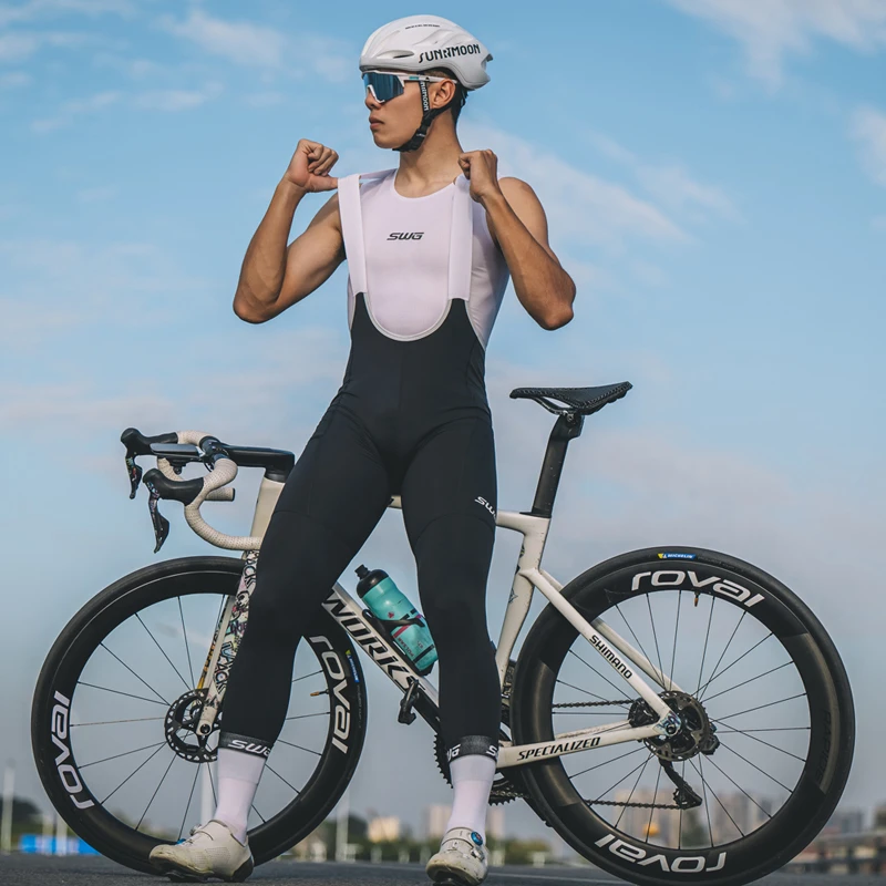 SWG铭胜夏季骑行裤男山地自行车骑行背带短裤（星辰背带短/长裤）