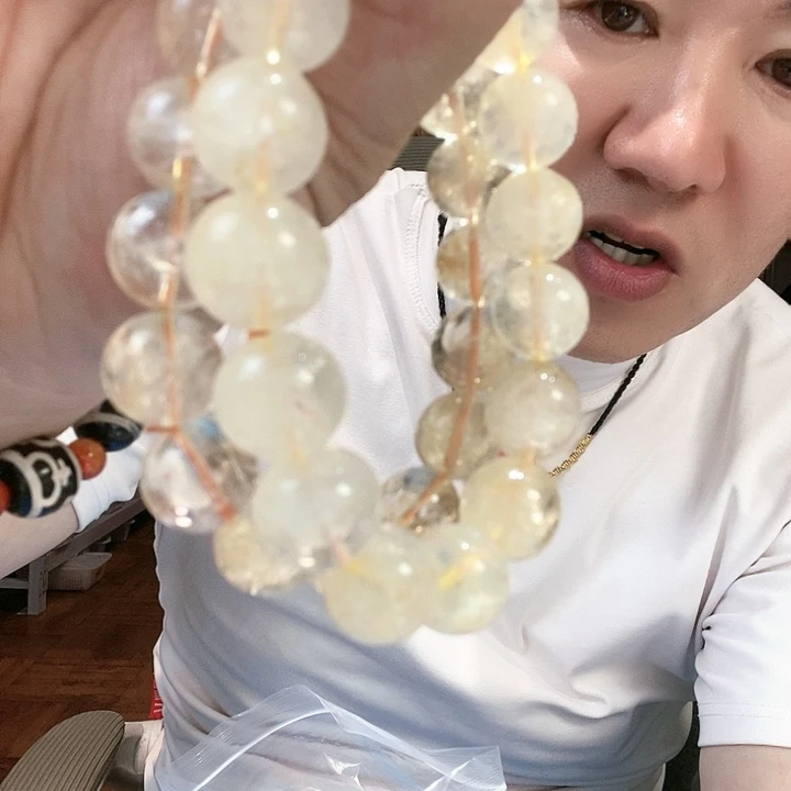 黄晶手链未镶嵌95男女同款