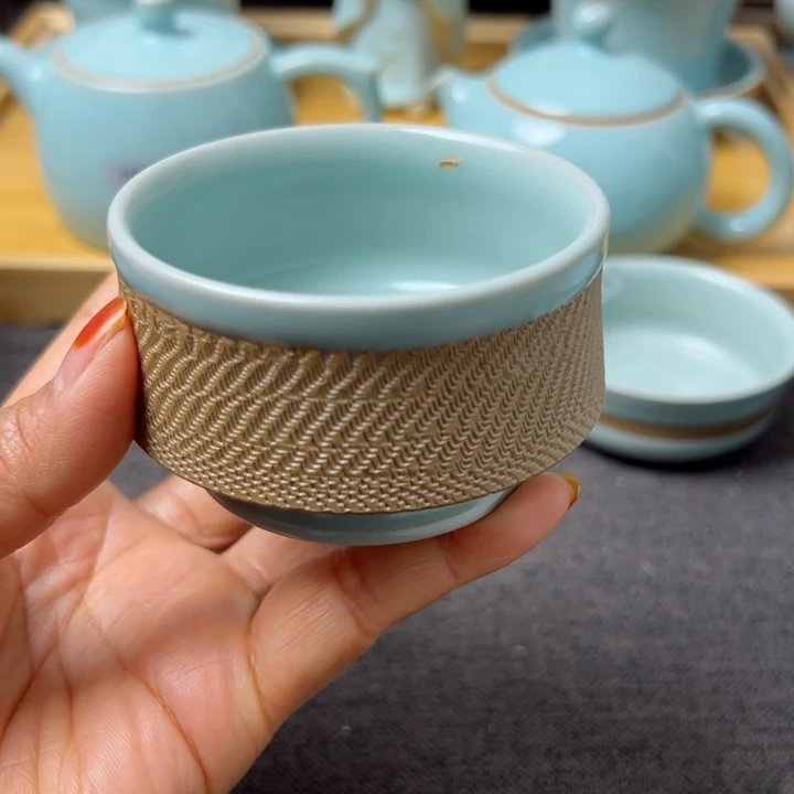 杯邓****店仿古釉主人杯大瑕