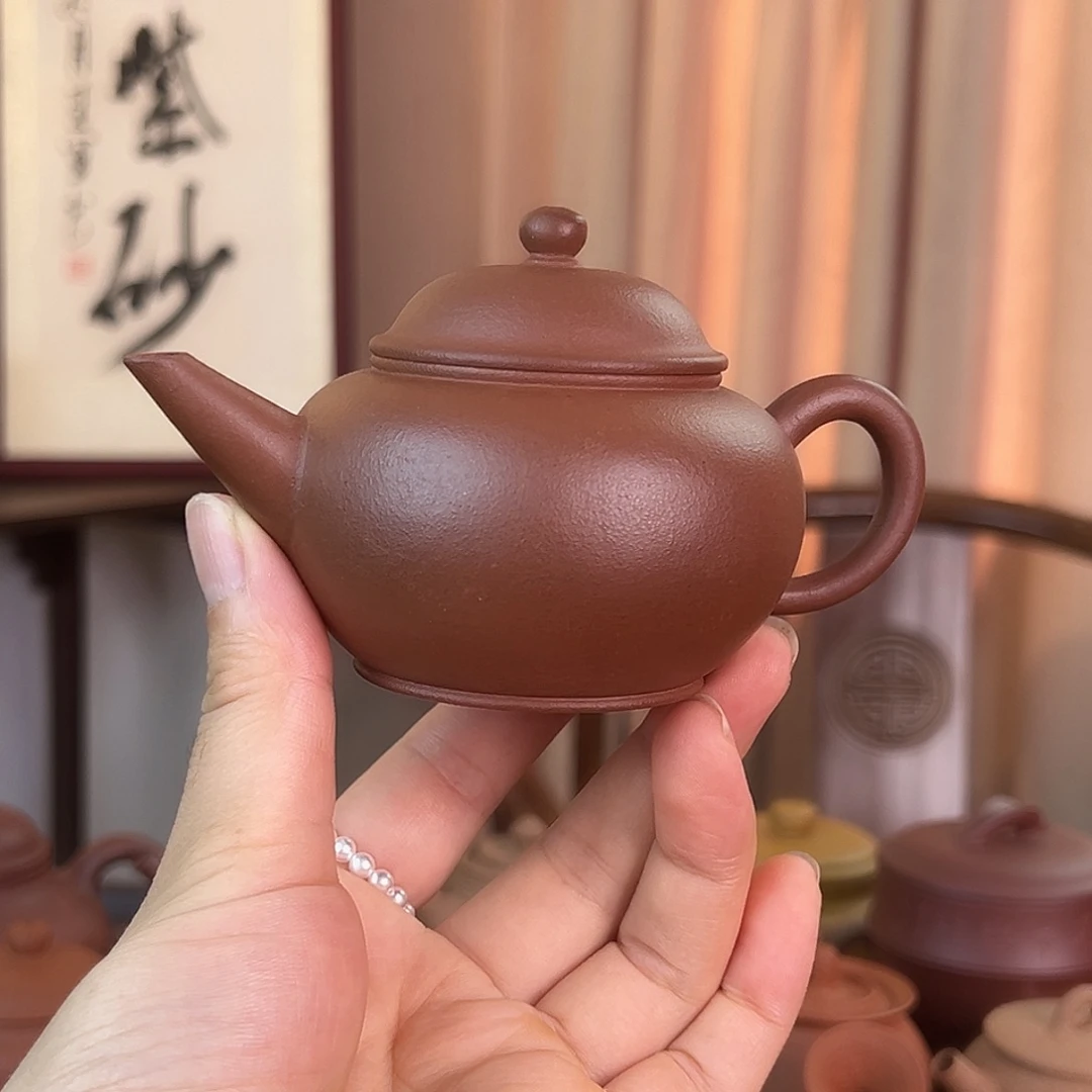 茶壶紫砂精品原矿 水平 红皮龙泥 150cc