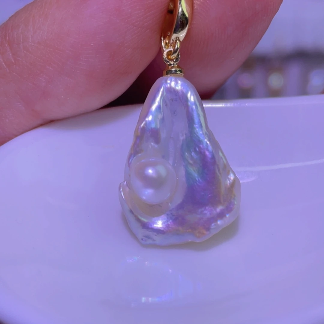 天然淡水珍珠吊坠未镶嵌淡水珍珠