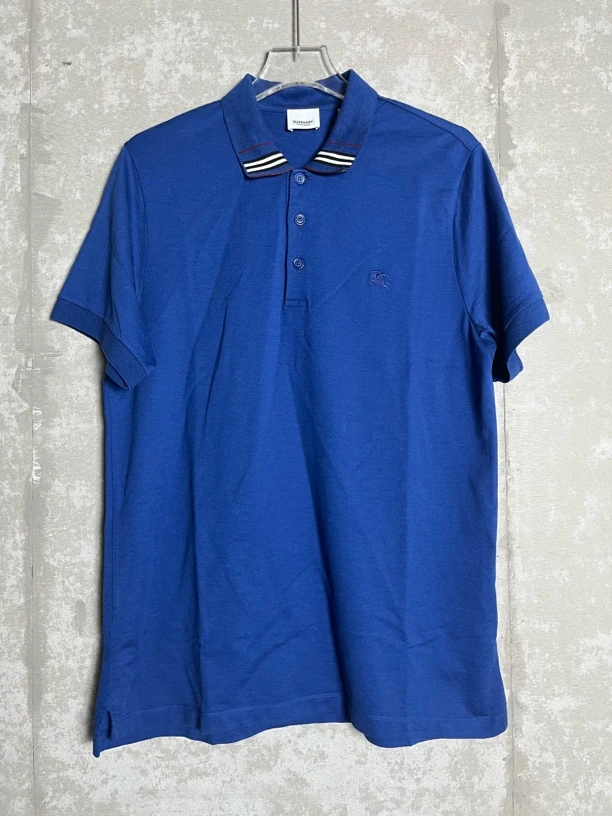 未使用 BURBERRY/博柏利 XL*1/深蓝色战马标logo短袖Polo衫/06510