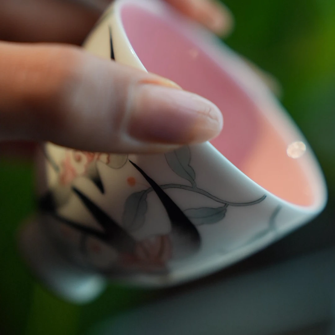 三秋月——燕喜春来系列高足主人杯 茶空间陶瓷茶器