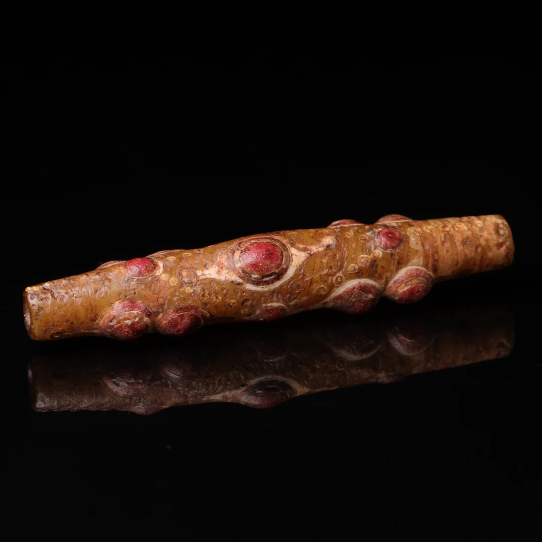 明代天然琉璃管珠-NX