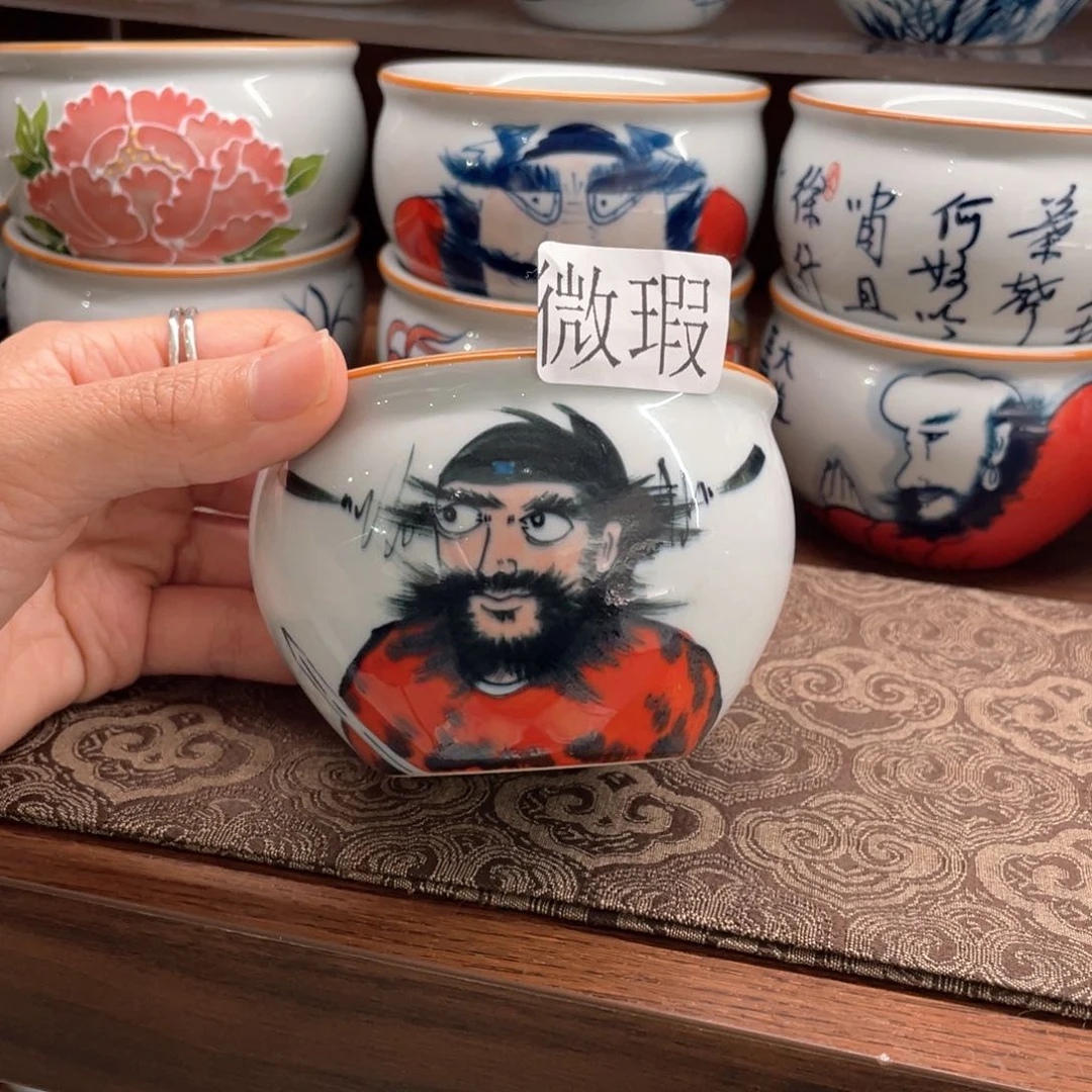 微瑕釉下彩纯手绘
