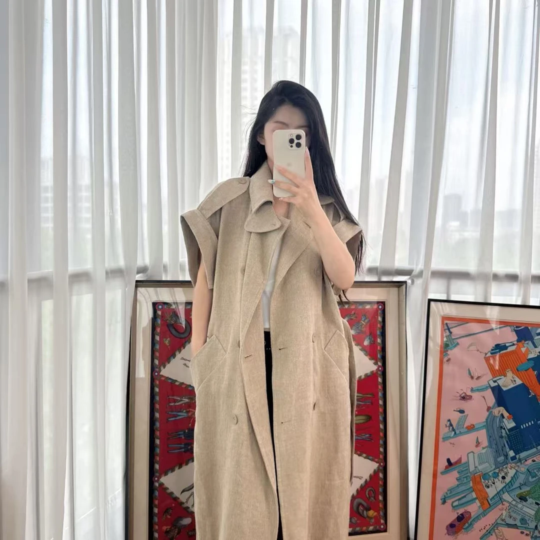 95新 MaxMara 翻领双排扣风衣38码/250630CHHVP26