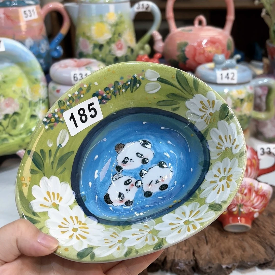 景德镇手绘高温釉下彩陶瓷茶具