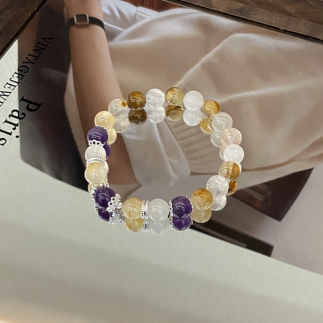 A水晶 紫水晶珠串 手链多样性发其一S970