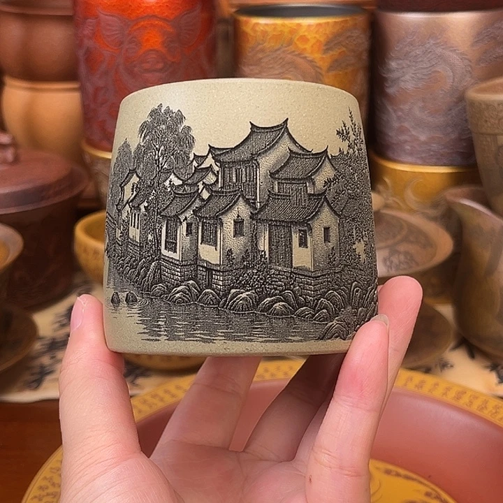 茶杯紫砂宜兴紫砂茶具正品