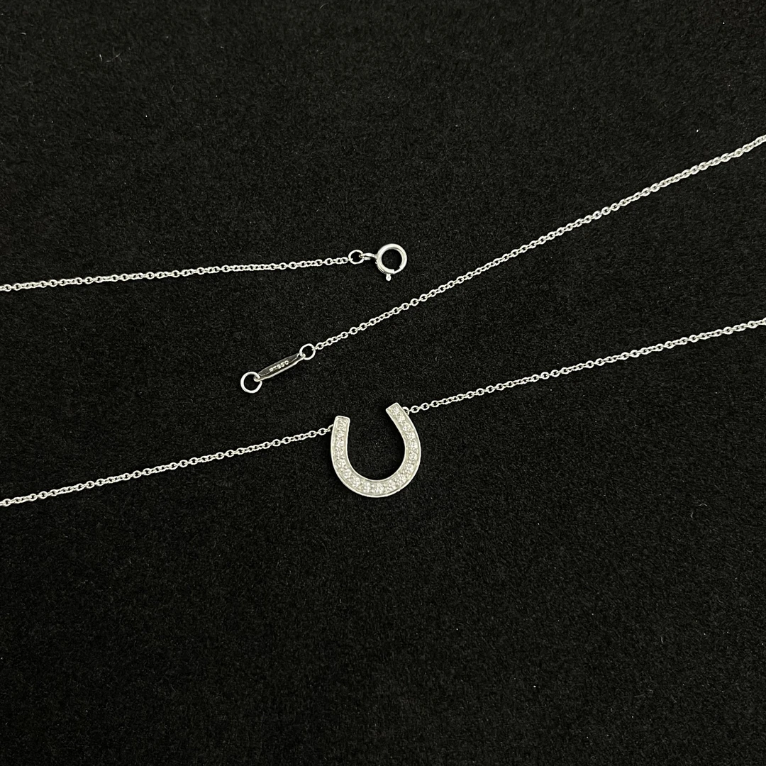 95新 Tiffany & Co./蒂芙尼 Tiffany/蒂芙尼马蹄型满钻项链