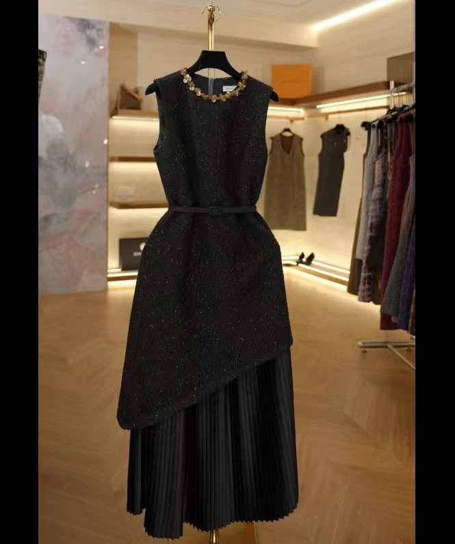 【零】小香风时尚气质高级感连衣裙名媛轻奢千金百搭裙JJ049