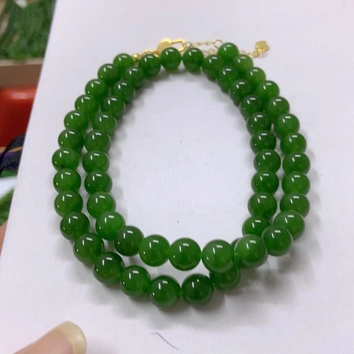 【闪购商品】和田玉（碧玉）银S925镶嵌颈饰漫***路11