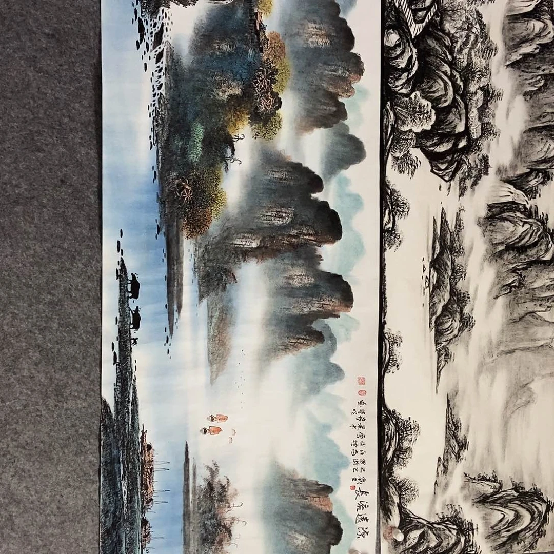 雾***花书法老师书画作品