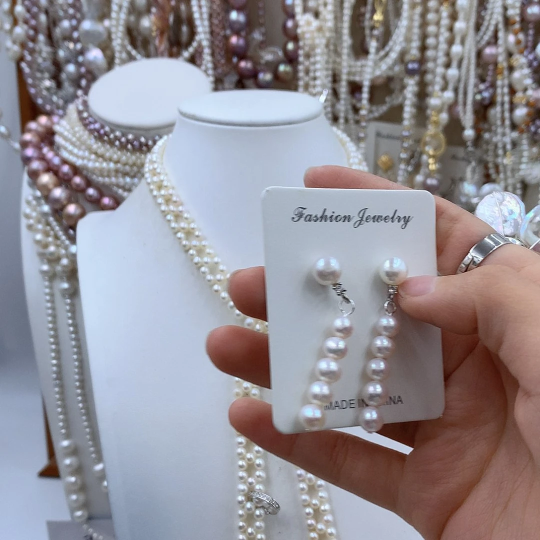 颈饰合金淡水珍珠