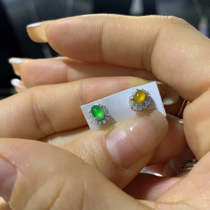 翡翠银S925镶嵌戒指