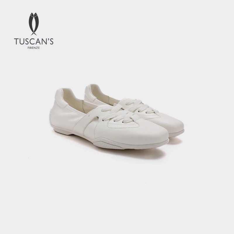 TUSCAN'S春季新款气质百搭女款单鞋时尚浅口芭蕾舞鞋时代双鱼