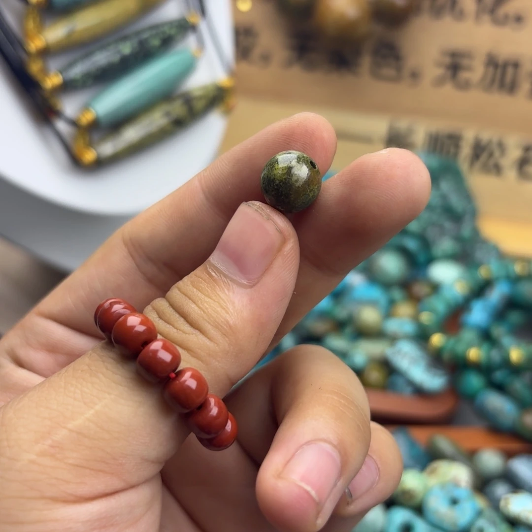 ****乐南红玛瑙未镶嵌绿松石南红散珠