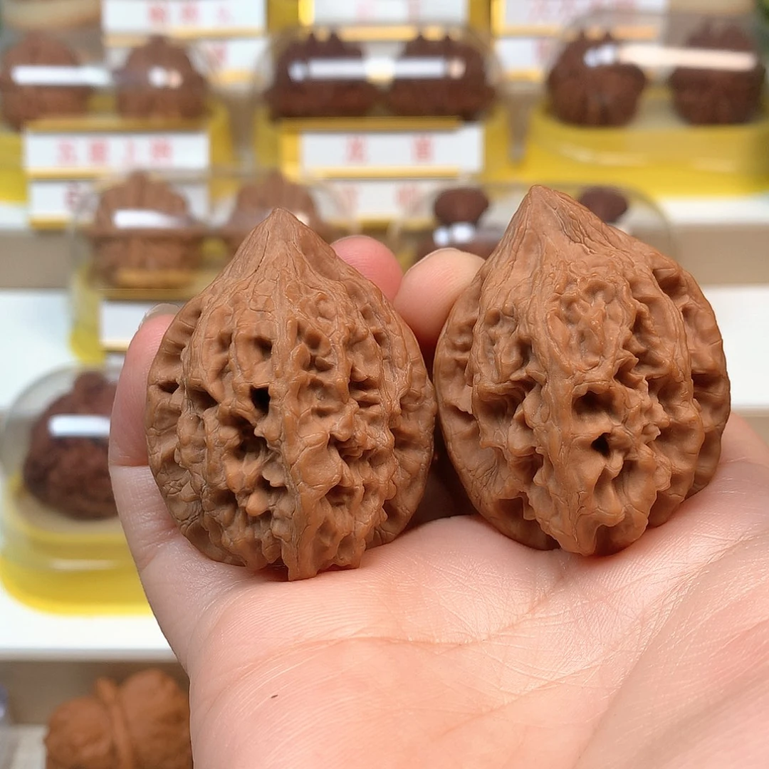 文玩核桃把件4****大沽石