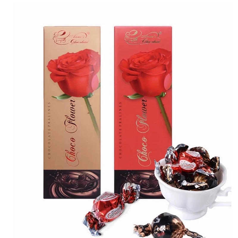 意大利进口 安娜什锦巧克力玫瑰礼盒80g 金色玫瑰/红色玫瑰