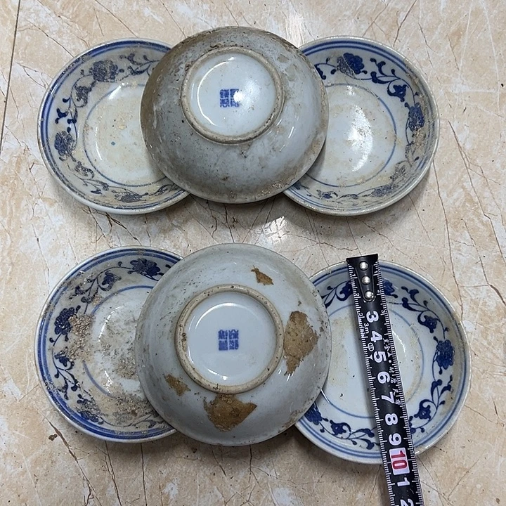 摆件陶6个10厘米芙蓉花味叠